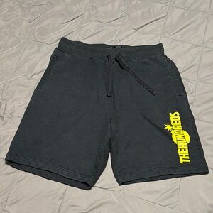 The Hundreds Black and Yellow Athletic Sweatpant Shorts Size Large